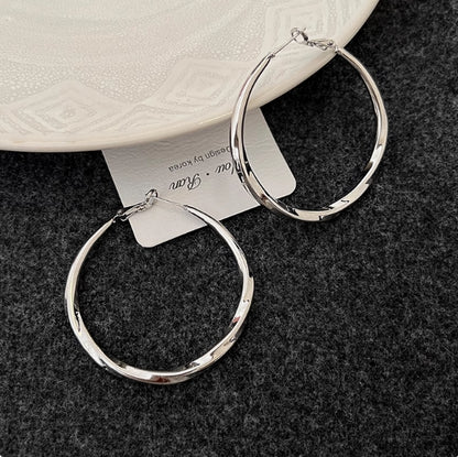 Large Hoop Earrings Minimalist