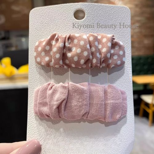 Cute Forest-Style Polka Dot Ruffled BB Clip