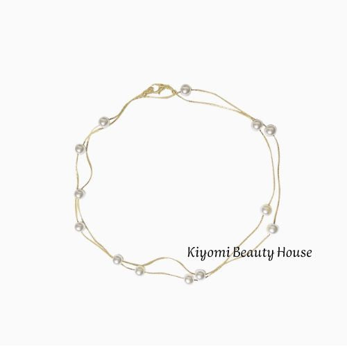 Elegant Vintage-Inspired Layered Pearl Necklace