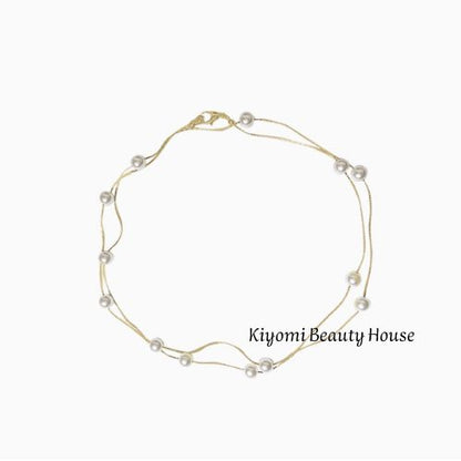 Elegant Vintage-Inspired Layered Pearl Necklace