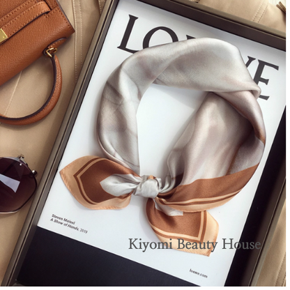 Caramel Veil Silk Scarf