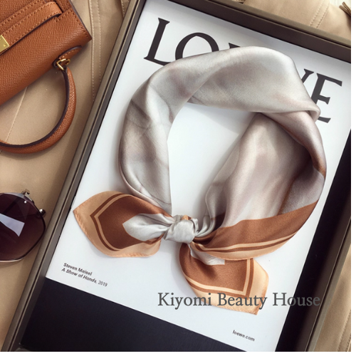 Caramel Veil Silk Scarf