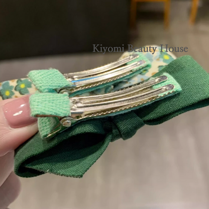 Korean-Style Bow Hair Clips