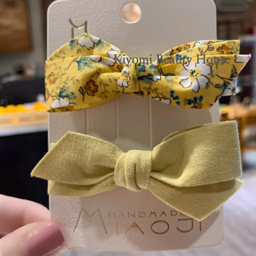 Korean-Style Bow Hair Clips