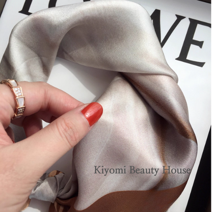 Caramel Veil Silk Scarf