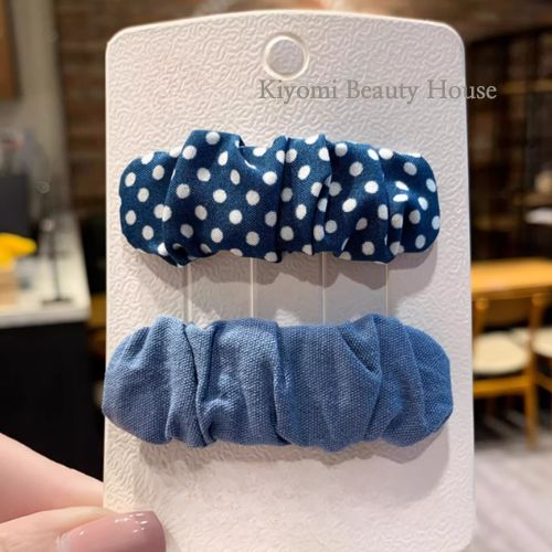 Cute Forest-Style Polka Dot Ruffled BB Clip