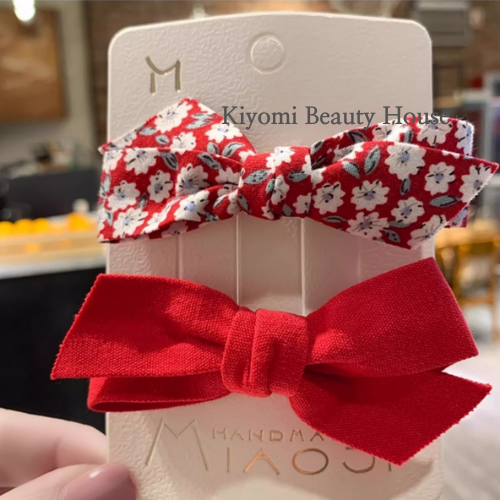 Korean-Style Bow Hair Clips