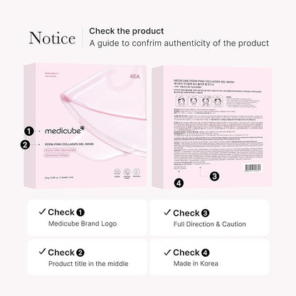 MEDICUBE PDRN Pink Collagen Gel Mask ( 1pc or 4 pcs)