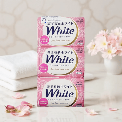 KAO White Creamy Soap Bar 130g x 3