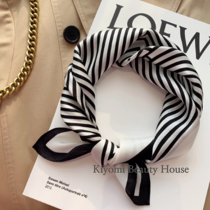 100% Mulberry Silk Striped Scarf