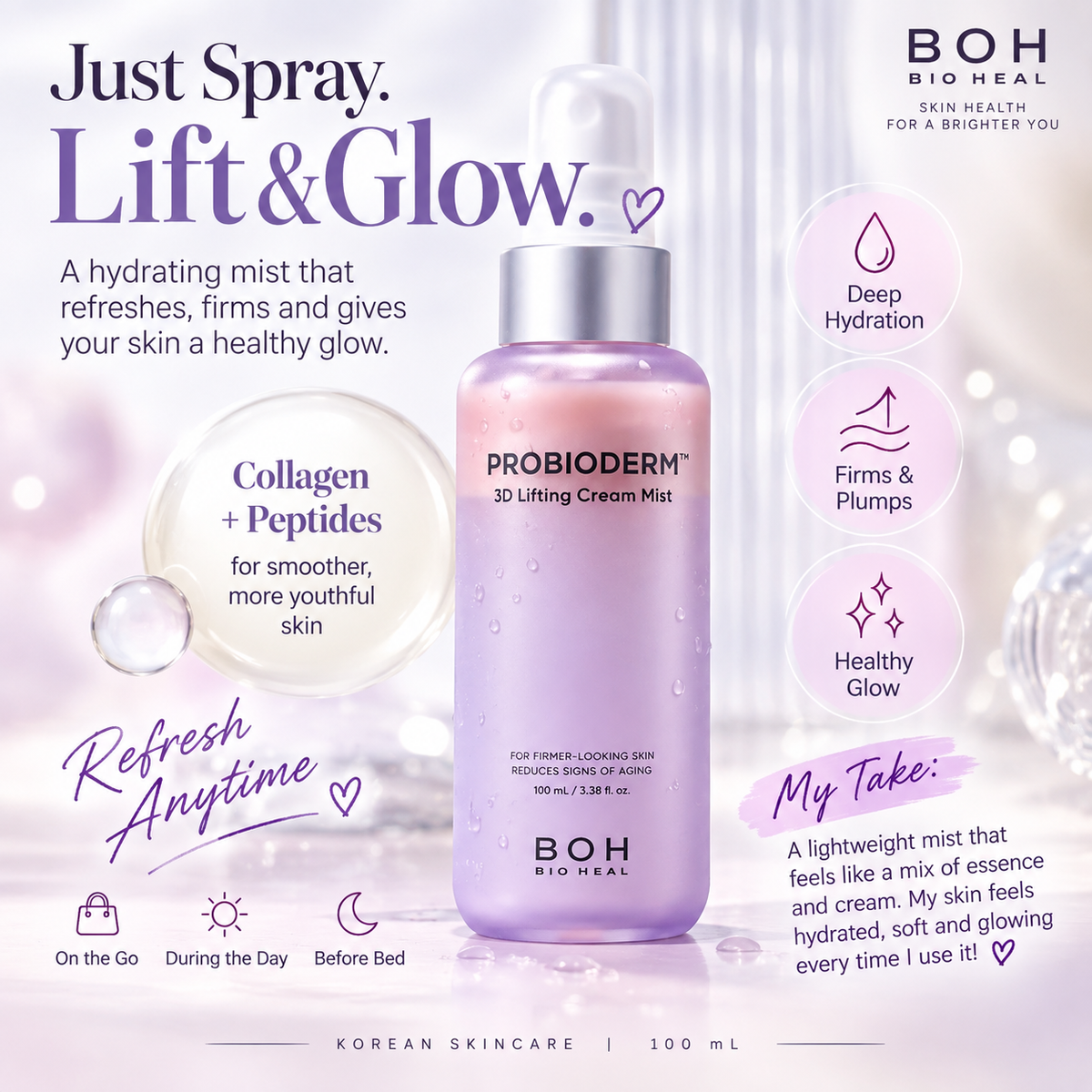 BIOHEAL BOH Probioderm 3D Lifting Cream Mist 100ml