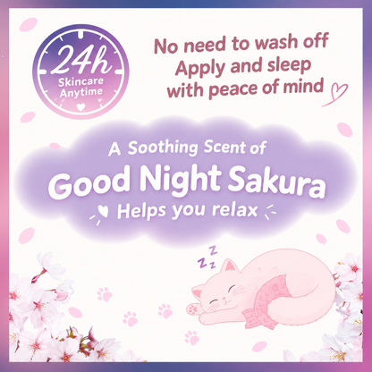 Club Suppin Powder C – Good Night Cherry Blossom Scent | 26g + Bonus Puff