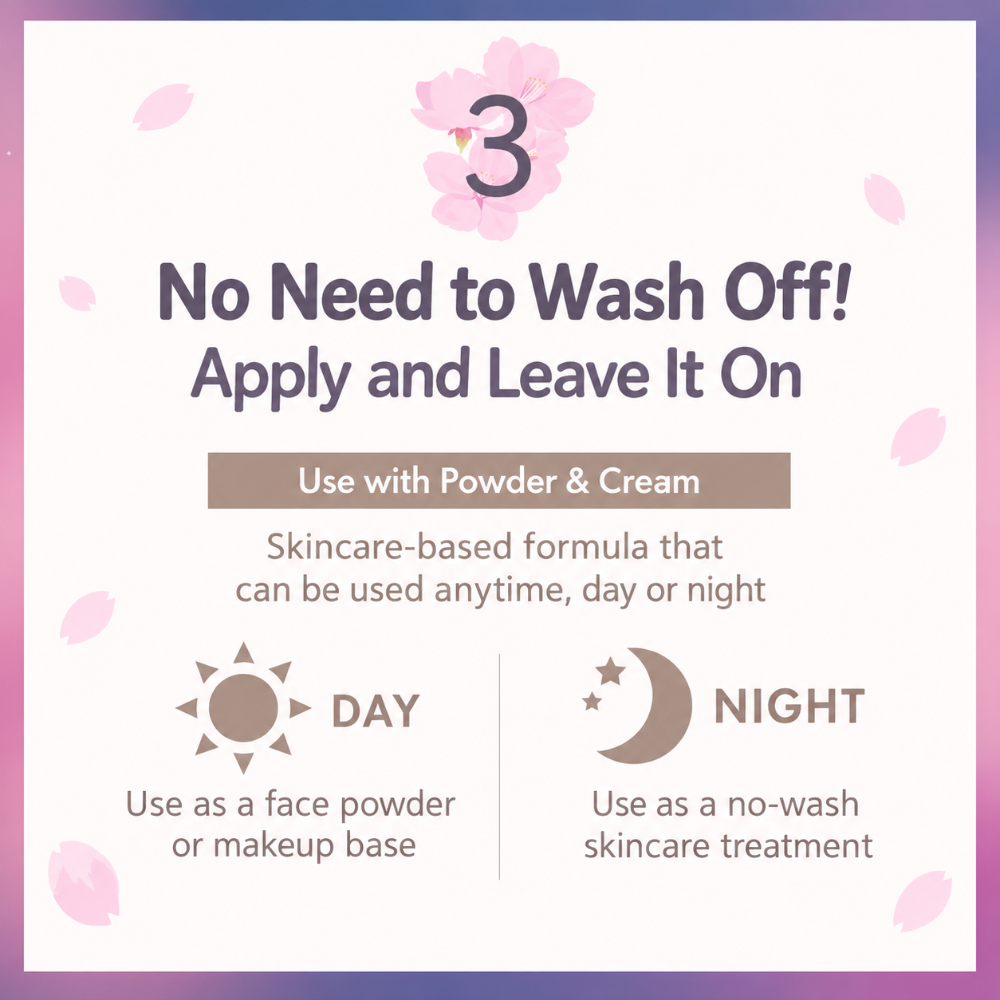 Club Suppin Powder C – Good Night Cherry Blossom Scent | 26g + Bonus Puff