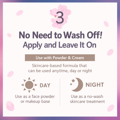 Club Suppin Powder C – Good Night Cherry Blossom Scent | 26g + Bonus Puff