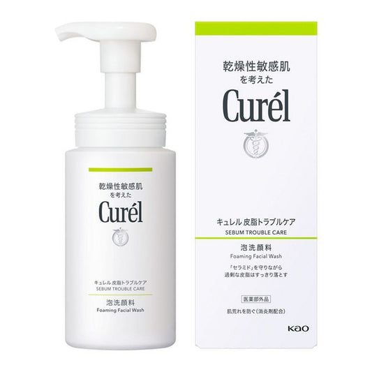 KAO Curél Sebum Trouble Care Foaming Facial Wash 150ml