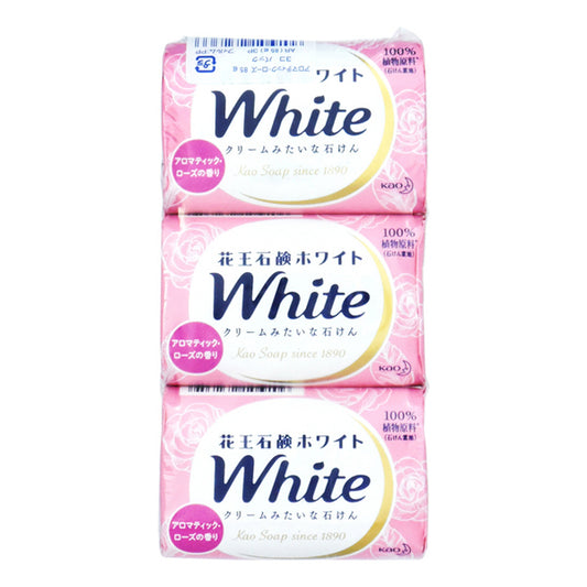 KAO White Aromatic Rose Bath Soap 3pcs