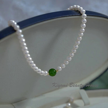 Hetian Jade Pearl Necklace