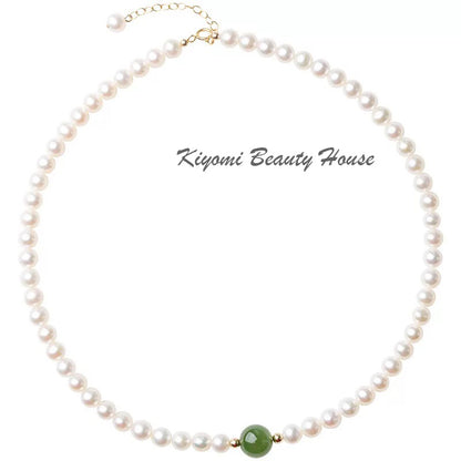 Hetian Jade Pearl Necklace