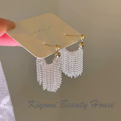 Galaxy Waterfall Tassel Earrings