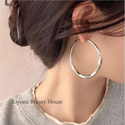Large Hoop Earrings Minimalist