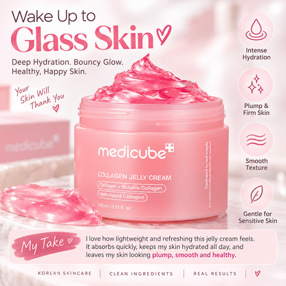 Medicube Collagen Jelly Cream 110ml | Hydrating Gel Cream for Plump, Glowing Skin