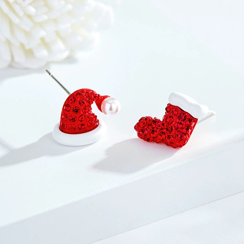 Christmas Earrings Collection-Socks & Hat Studs