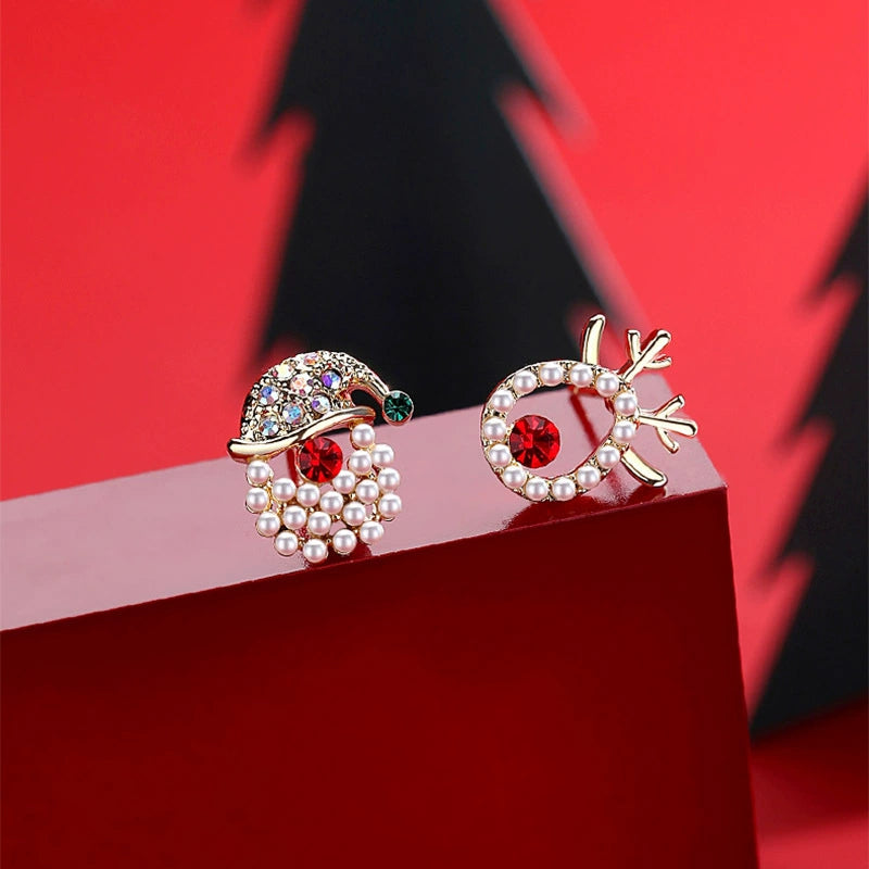 Christmas Earrings Collection-Santa & Reindeer Studs
