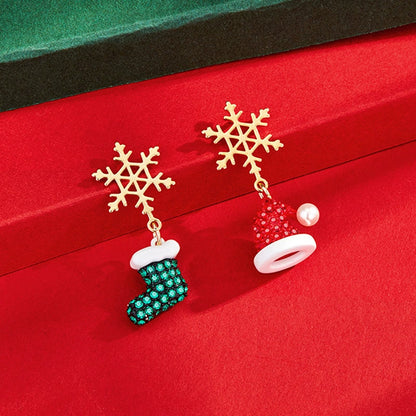 Christmas Earrings Collection-Socks & Hat Studs