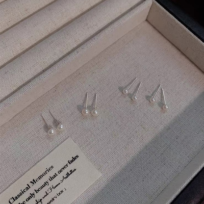 Natural Freshwater Pearl Stud Earrings
