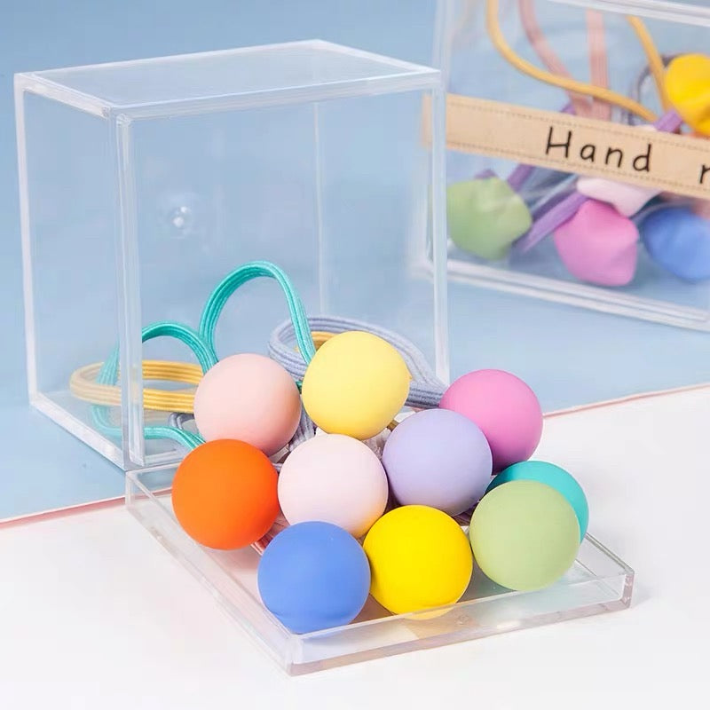 Childen's Colorful 3D Elastic Hair Ties