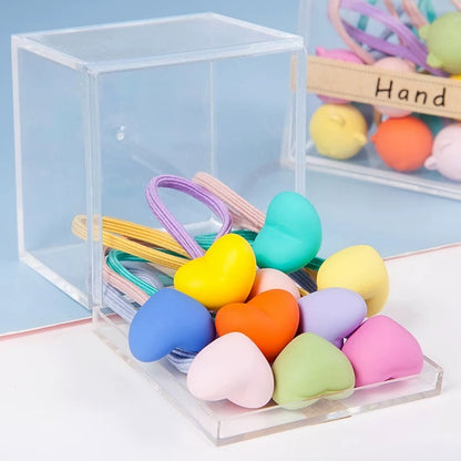 Childen's Colorful 3D Elastic Hair Ties