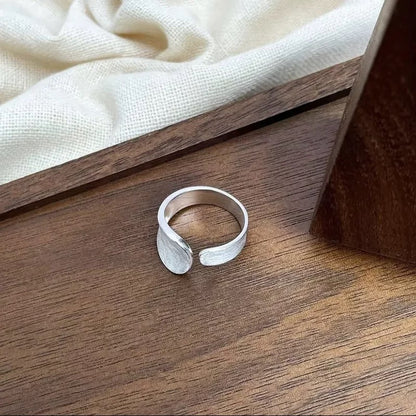 Satin Wave Open Ring