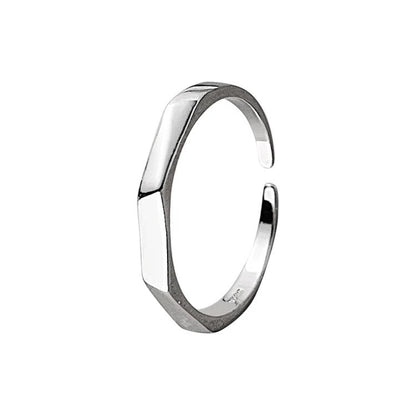Minimalist Irregular Geometric Open Ring