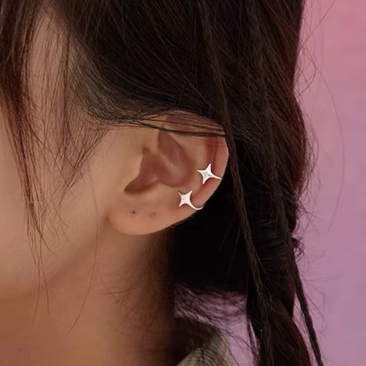 925 Sterling Silver Star Non-Piercing Ear Cuff