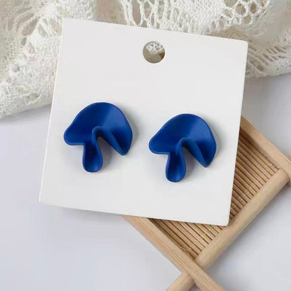 Sculptural Geometric Stud Earrings