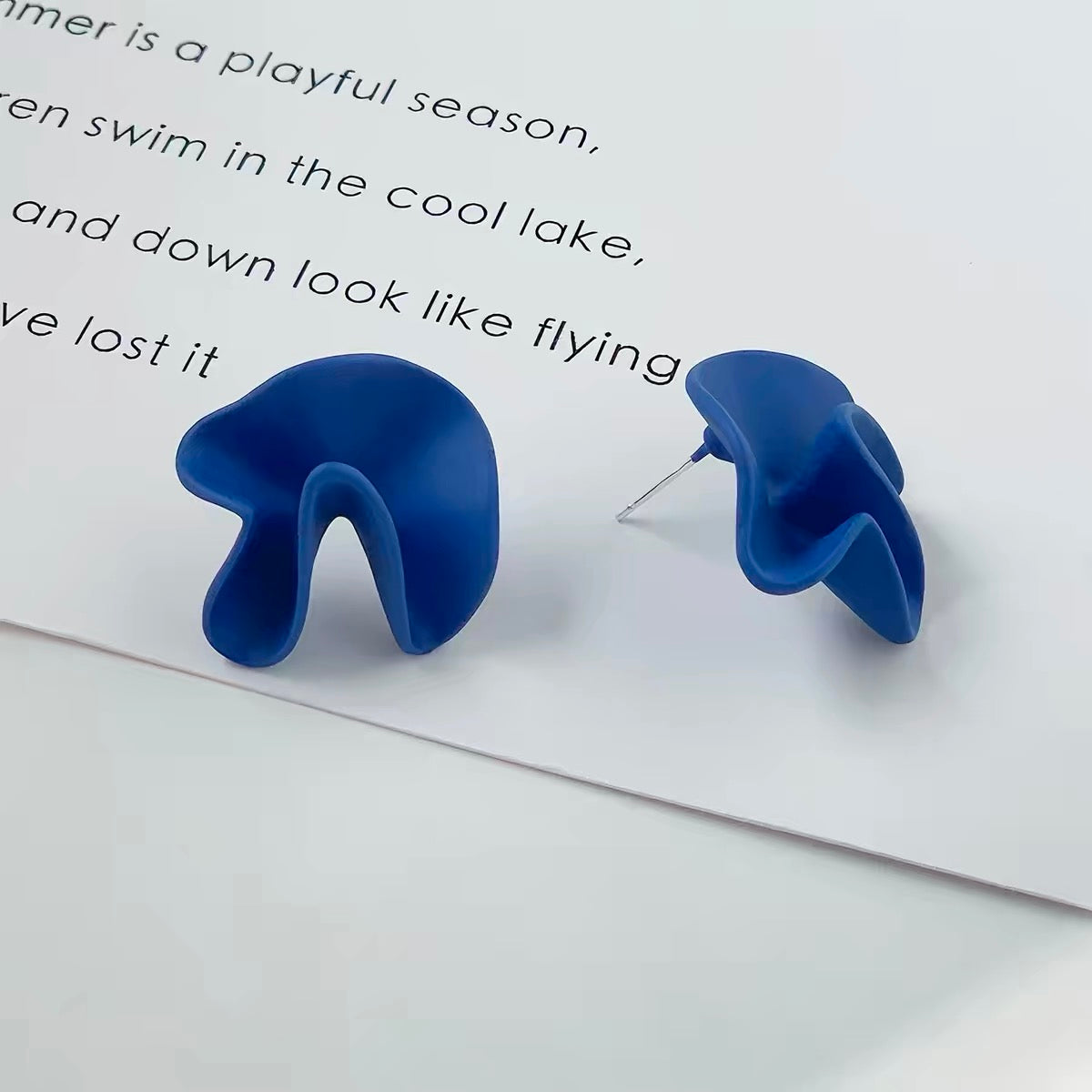 Sculptural Geometric Stud Earrings