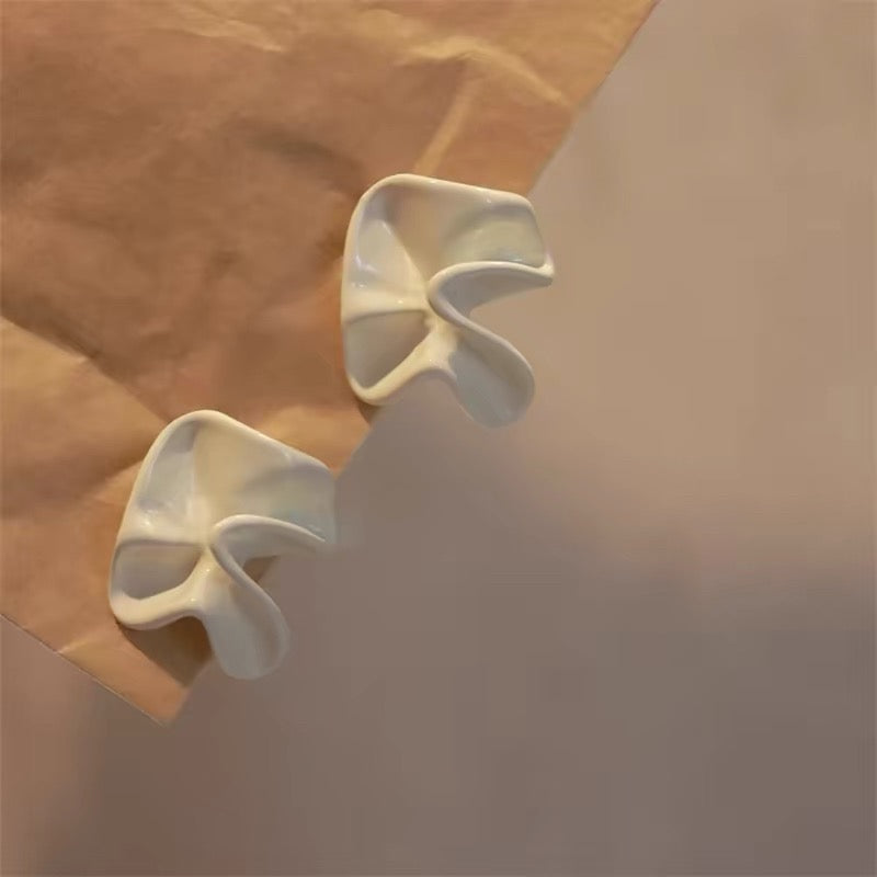 Sculptural Geometric Stud Earrings