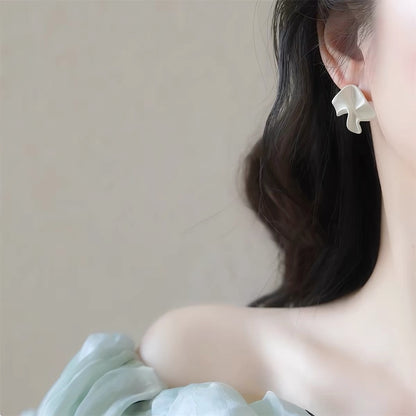 Sculptural Geometric Stud Earrings