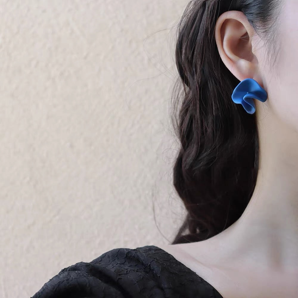 Sculptural Geometric Stud Earrings