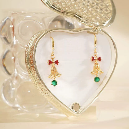 Christmas Bell Charm Necklace & Earrings