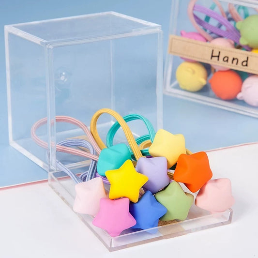 Childen's Colorful 3D Elastic Hair Ties