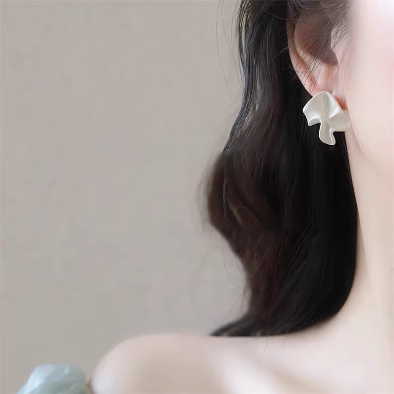 Sculptural Geometric Stud Earrings
