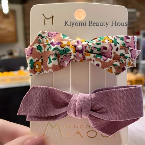 Korean-Style Bow Hair Clips