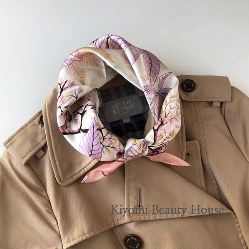 Whispering Leaves Pure Mulberry Silk Scarf