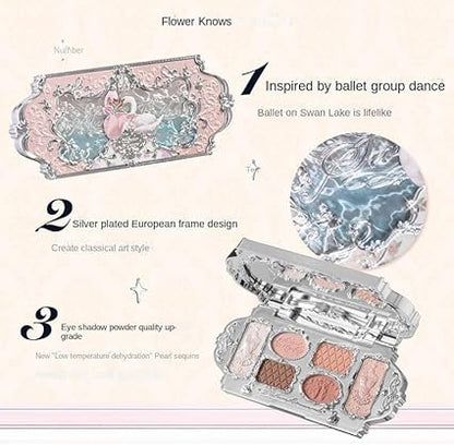 FlowerKnows - Swan Ballet Series 6 Color Eyeshadow Palette