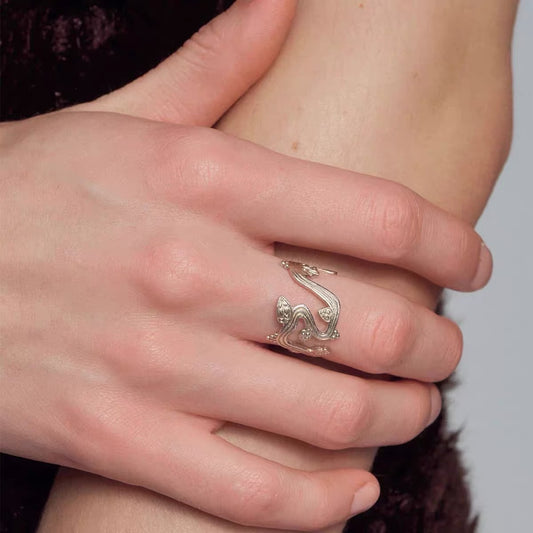 S925 Sterling Silver Vine Wrap Ring