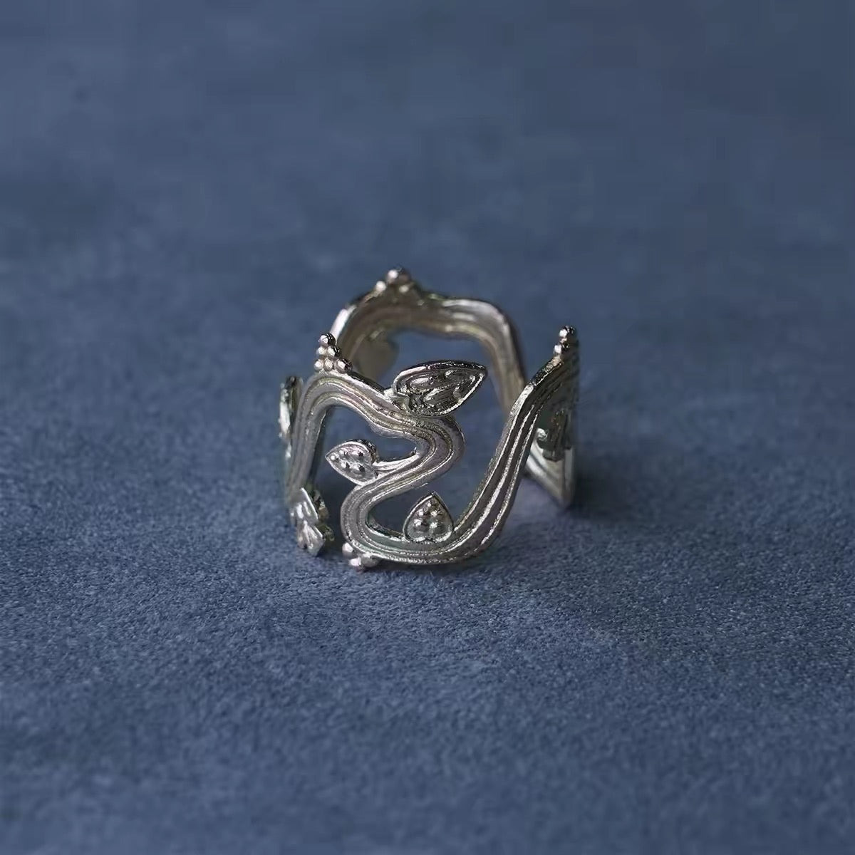 S925 Sterling Silver Vine Wrap Ring