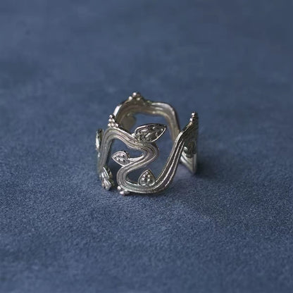 S925 Sterling Silver Vine Wrap Ring