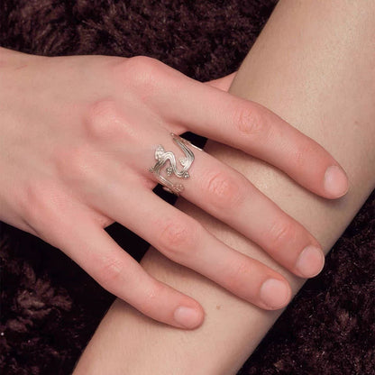 S925 Sterling Silver Vine Wrap Ring